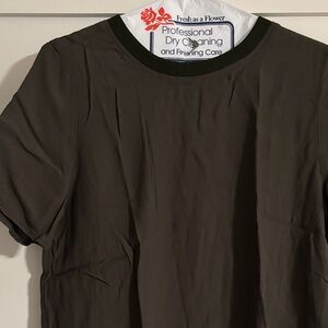 Treasure & Bond Dark Olive Short Sleeve Tee- 100% viscose fabric